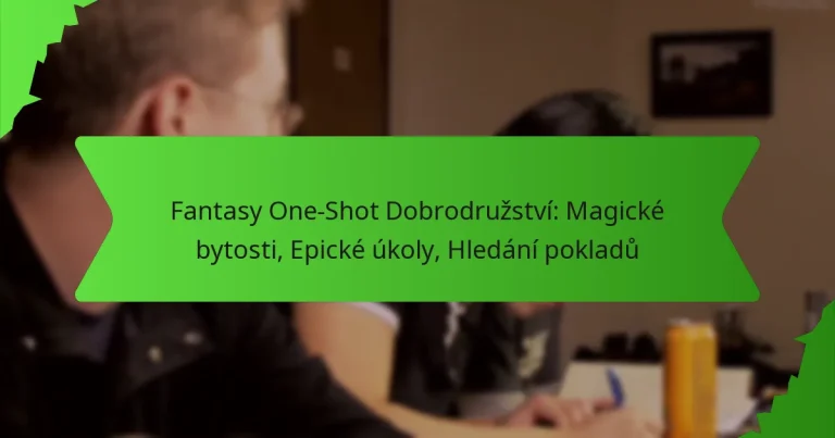 Fantasy One-Shot Dobrodružství: Magické bytosti, Epické úkoly, Hledání pokladů