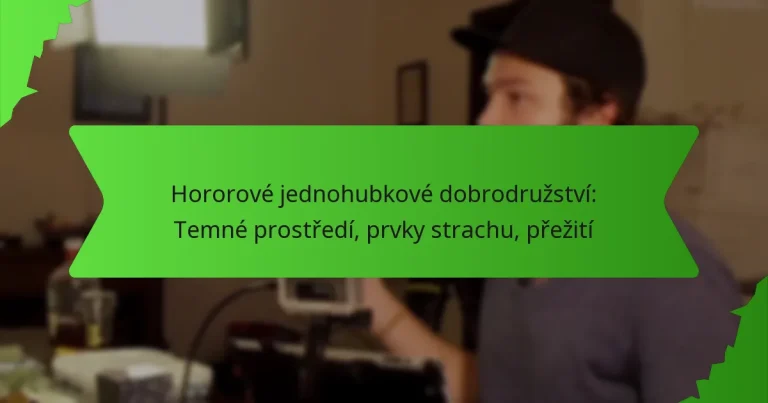 Hororové jednohubkové dobrodružství: Temné prostředí, prvky strachu, přežití