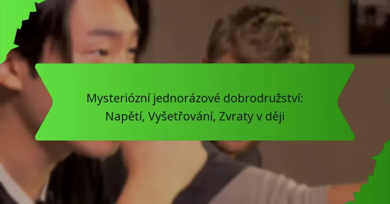 Mysteriózní jednorázové dobrodružství: Napětí, Vyšetřování, Zvraty v ději