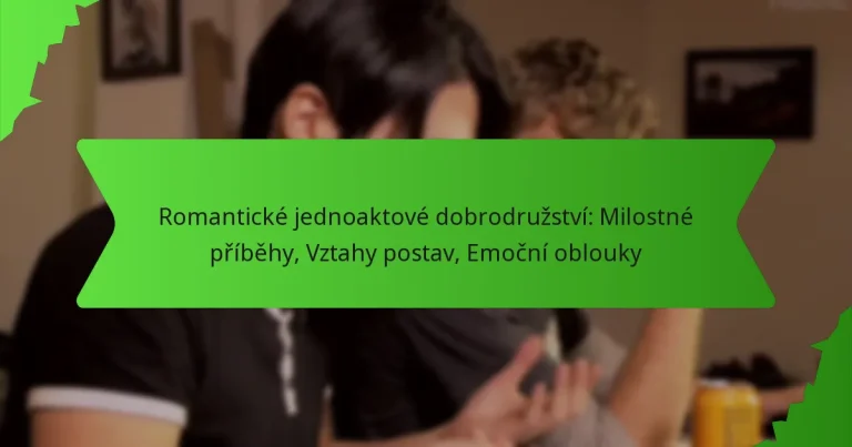 Romantické jednoaktové dobrodružství: Milostné příběhy, Vztahy postav, Emoční oblouky