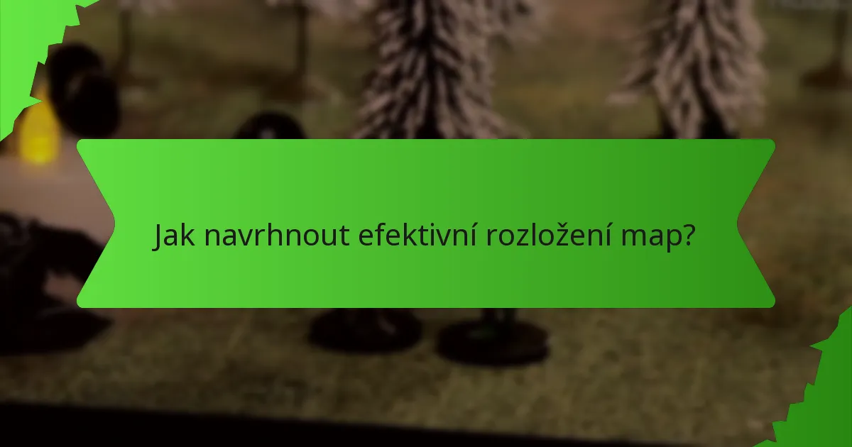 Jak navrhnout efektivní rozložení map?
