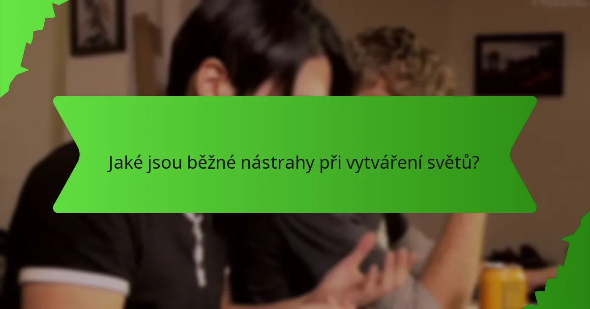 Jaké jsou běžné nástrahy při vytváření světů?
