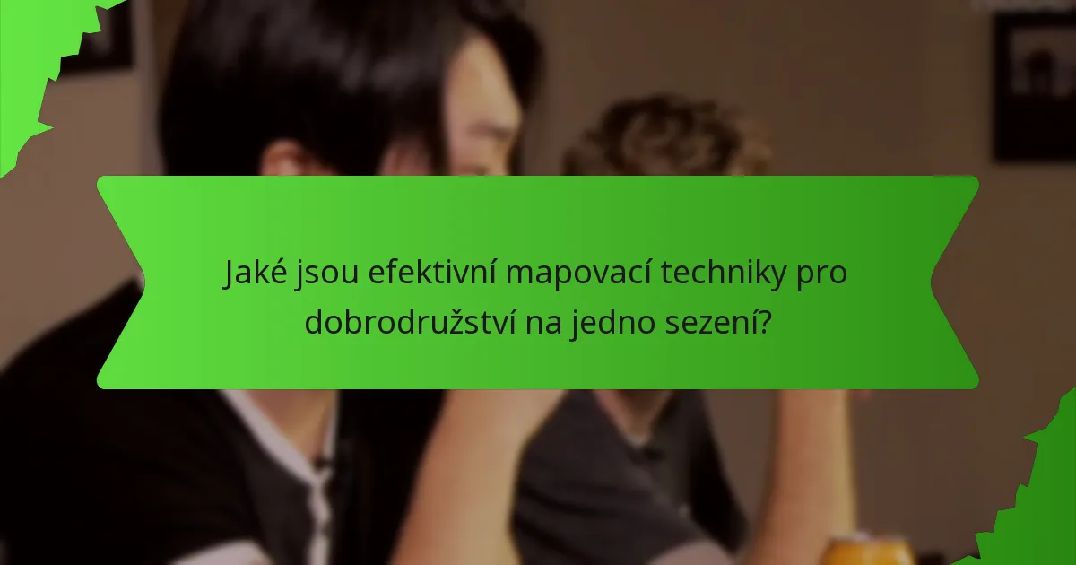 Jaké jsou efektivní mapovací techniky pro dobrodružství na jedno sezení?
